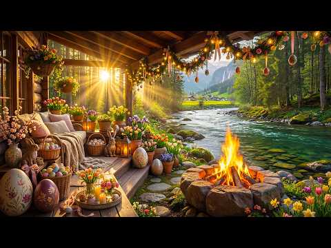 Relaxing Easter Morning Porch By The River Cozy Fire Ambience Calm Water Sounds Birdsong Relaxing Easter Morning Porch By The River Cozy Fire Ambience Calm Water Sounds Birdsong