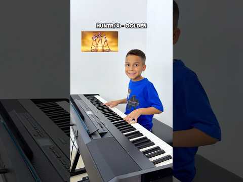 Golden HUNTR X KPop Demon Hunters 7 Year Old Jelijah Diaz Piano Kpopdemonhunters Golden