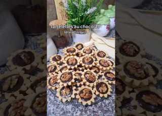 تارتولات الشكلاطة تارتولات شكلاطة حلويات حلويات العيد وصفات Tartelette Chocolate