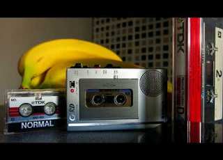  80s Olympus Demonstration Microcassette In 80s Sanyo Card TRC6000