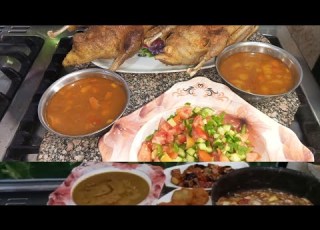 فطار مصري أصيل زمان فول وباذنجان وبيض بالصلصة بالسمنة البلدي غدا بط محمر وشوربة خضار ولا أروع
