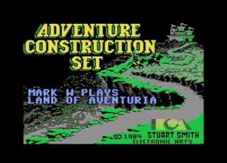  Adventure Construction Set Land Of Aventuria Played By Mark W Commodore 64 Electronic Arts 1984
