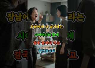  장남에게 다 넘기라는 시어머니의 말에 결국 끝까지 가고 말았습니다 오디오북