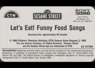  Sesame Street Let S Eat Funny Food Songs LV 51705 Copy