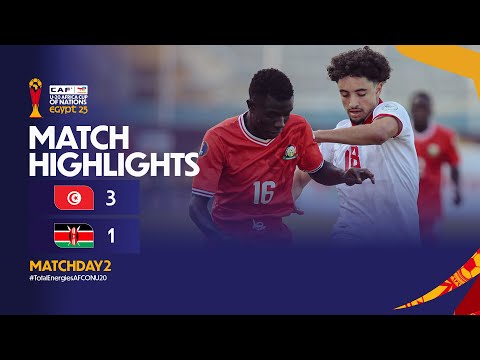 Tunisia 3 1 Kenya Match Highlights L TotalEnergies AFCON U 20 L Matchday 2
