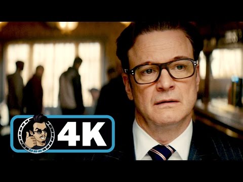 KINGSMAN THE SECRET SERVICE Movie Clip Bar Fight 4K ULTRA HD Colin Firth Action 2014