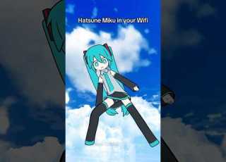 Hatsune Miku In Your Wifi BlueShirtGuy Vrchat Dance Viral Fyp Funny Meme