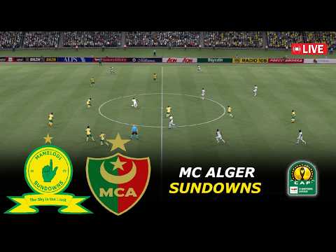 Mamelodi Sundowns Vs MC Alger Live CAF Champions League 2026 EFootball PES 21 Simulation