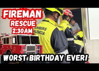 SCARY FIREMAN RESCUE ON OWEN S BIRTHDAY In Spain
