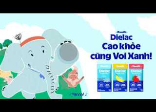 Vinamilk Dielac Grow Plus Get Active Grow Tall And Strong With The Dielac Blue Elephant Vina