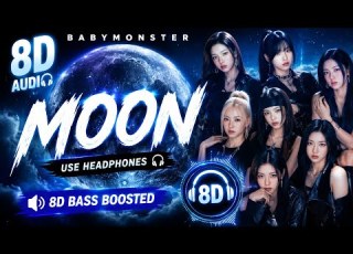  BABYMONSTER MOON 8D AUDIO Bass Boosted Use Headphones