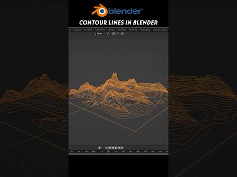 خطوط كونتور الخلاط 3d Blenderrender3d Blender3d Render Architecture Tutorial Blender