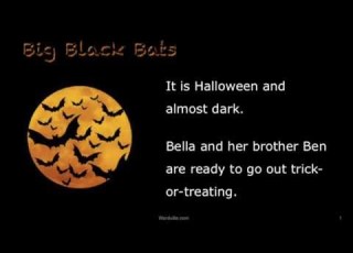  Big Black Bats A Wordville Halloween Reading Comprehension Story