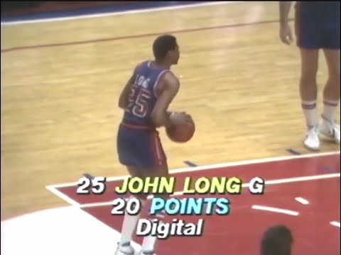 John Long Pistons Sampler 20 Points Vs Bullets 1984