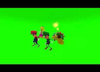  Green Screen Clips Mario Peach Luigi Chased By Bowser