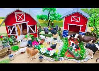  19 Minutes Satisfying With Build Cows Farm Diorama Barn For Cows And Animals Miniature Farm