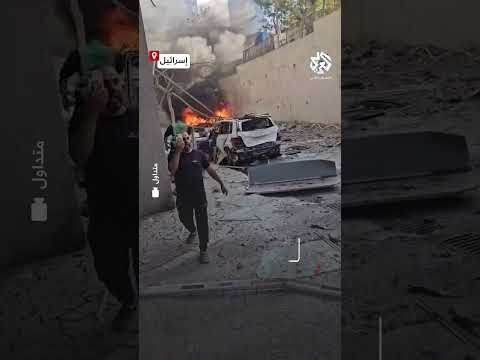 عشرات الصواريخ الإيرانية تضرب تل أبيب شاهد حجم الدمار