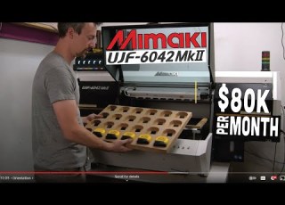  Being Used In A Real Business Mimaki UJF 6042 MkII UV Digital Printer