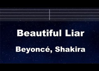 Practice Karaoke Beautiful Liar Beyoncé Shakira With Guide Melody Instrumental Lyric BGM