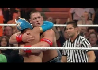 WWE RAW 2011 John Cena And Sin Cara Vs The Miz And Alex Riley Full Match HD