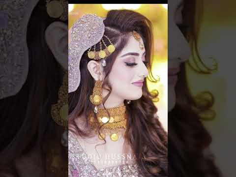 Latest Beautiful Bridal Hairstyle With Side Passa Maang Tikka Jhoomar 2022 Trendy Fashion