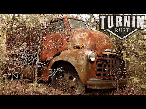 Forgotten COE Rescued From Woods After 50 Years Abandoned 1951 Chevy Cabover Truck Turnin Rust