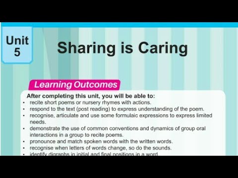 Teacher S Guide English 1 Unit 5 Sharing Is Caring Solved Exercise PTB SNC