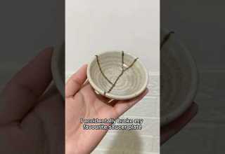 Repairing Broken Ceramic By Kintsugi Art Artist Kintsugi Broken Ceramic Shorts Wabisabi