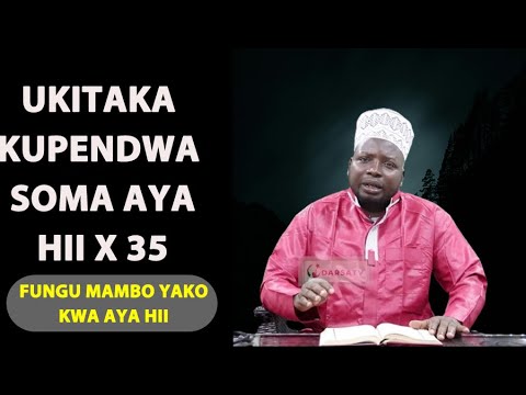 Ukitaka Kupendwa Na Kufungukiwa Mambo Soma Aya Hii X35 Kiboko Ya Hasad Dr Omar Bihizi
