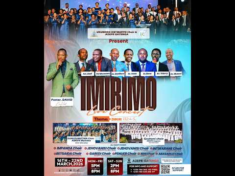 IMIRIMO LIVE CONCERT DAY 1 Le16 3 2026 ADEPR GATENGA