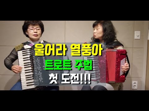 아코디언 중급배우기 제4강 트로트주법 울어라 열풍아