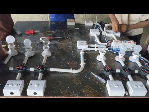 JIFUNZE KUPIGA WIRING NYUMBA NZIMA AC WATER HEATER NA COOKER SWITCH