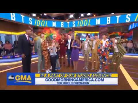180926Lucky Girl Got To Meet BTS At GMA Good Morning America Times Square