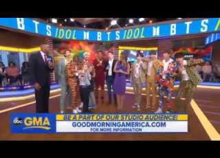 180926Lucky Girl Got To Meet BTS At GMA Good Morning America Times Square