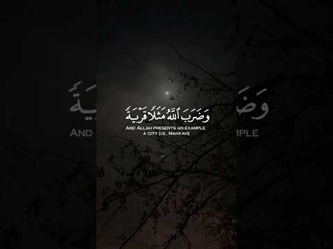 و ضرب الله مثلا قرية كانت آمنة مطمئنة ياسر الدوسري