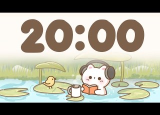 20 Minute Timer With Lofi Cute Cat Study Timer Vibes