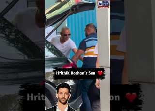  Rare Sighting Hrithik Roshan S Son Reyansh Private Airport Shorts