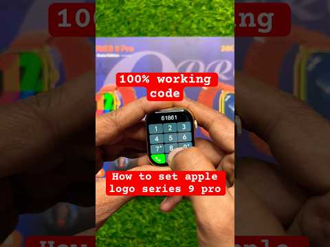 How To Set Apple Logo In Series 9 Pro Smart Watch 100 Working Code Apple Logo Code Series9