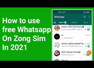 How To Use Free Whatsapp On Zong Sim Zong Free Internet Trick 2021