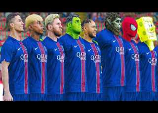  RONALDO MESSI SpiderMan NEYMAR ماذا لو حدث رونالدو وميسي وسبايدرمان ونيمار وكل الستارز يلعبون معا