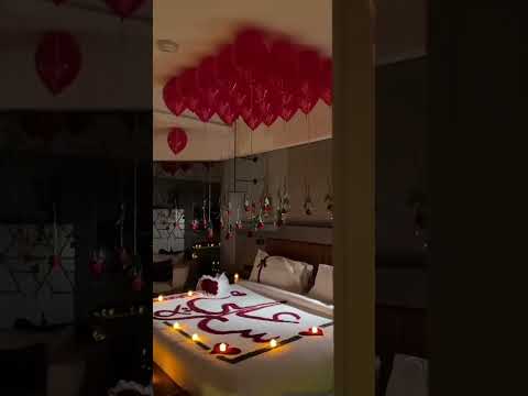 تزين غرف عرسان تزين غرفة في فندق اجمل تزين غرف عرسان ترتيب غرفة العروس تزين غرف العرسان