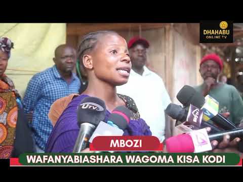 WAFANYABIASHARA WAGOMA KUFUNGUA MADUKA MBOZI