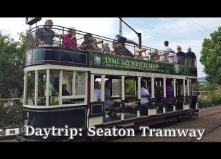  4 Seaton Tramway Fahrt Mit Nostalgischen Elektro Trambahnen In England
