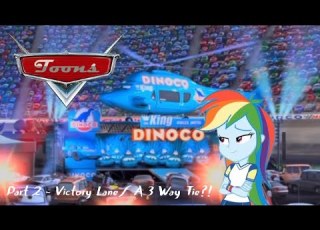 Toons Cars Part 2 Victory Lane A 3 Way Tie