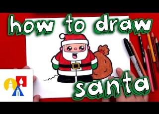 How To Draw Cartoon Santa Claus