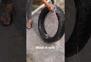 I Reused My Old Bike Tyre Shorts Diy Viral Youtubeshorts Crafts Homedecor Tyrecraft