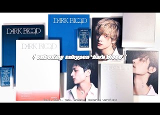 Unboxing Enhypen Dark Blood Albums Full Half New Engene Weverse Versions