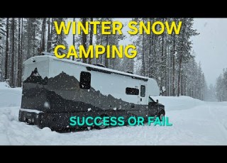 Winter Camping In Deep Snow In My Dynamax 4x4 How Did My Mods Perform