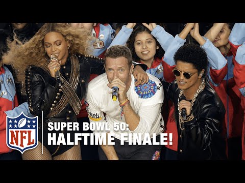 Coldplay Beyoncé Bruno Mars Epic Ending To The Pepsi Super Bowl 50 Halftime Show NFL