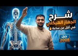 الجهاز الهيكلي في ساعة أحياء 2008 الأستاذ محمد المشاقبة